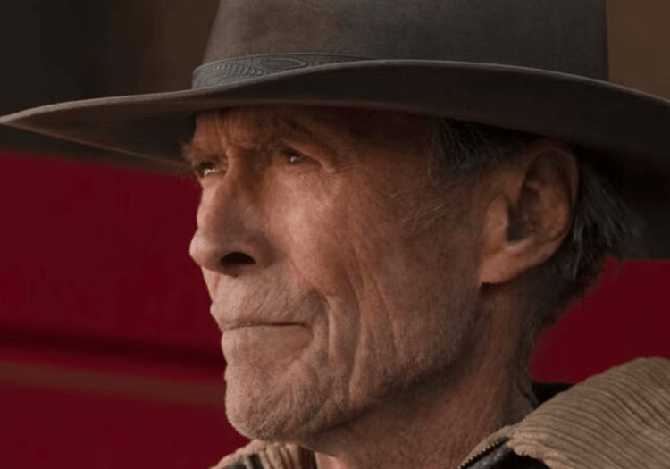 Clint Eastwood staring 