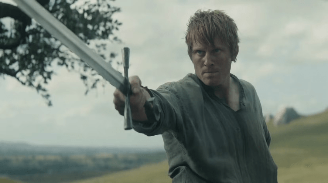 Ser Duncan holding his sword in A Knight of the Seven Kingdoms