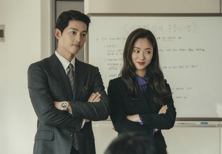 vincenzo and cha young smiling in this epic kdrama 