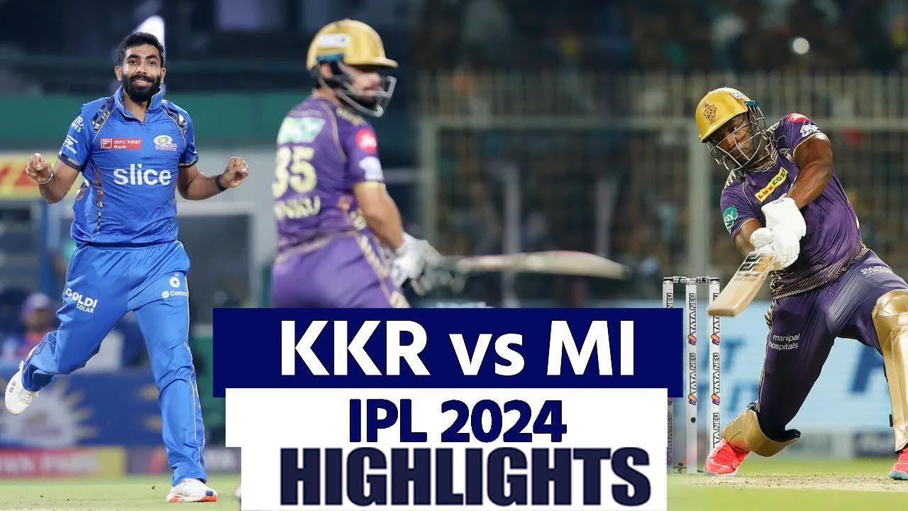 KKR vs MI IPL 2024 Highlights