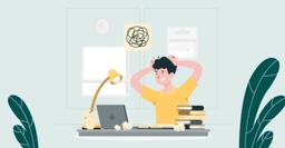 A guy in stress