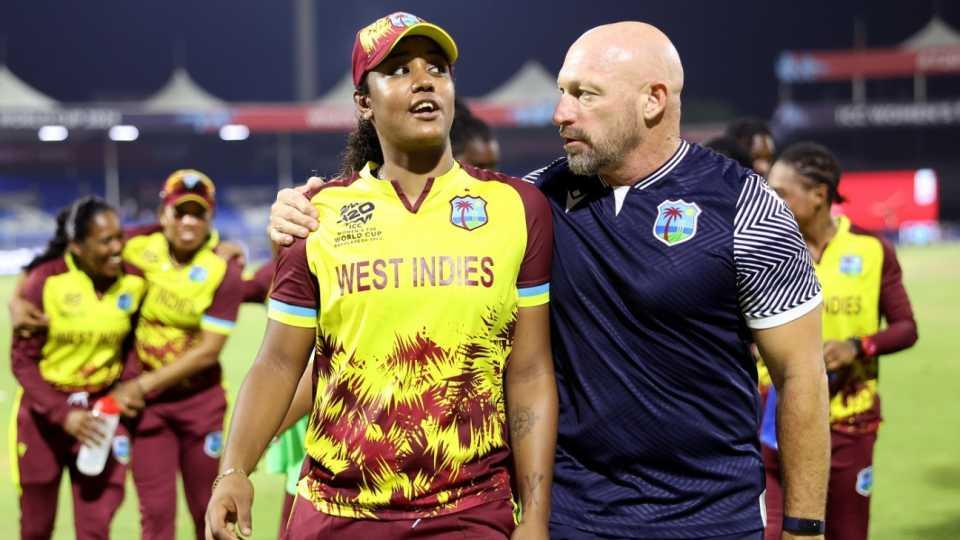 West Indies Women's Team with Coach