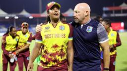 West Indies Women's Team with Coach
