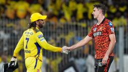 MS Dhoni and Pat Cummins