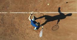 A player on Tennis Court