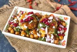 Achari Chole Aloo Tikki Chaat Recipe by Archana's Kitchen