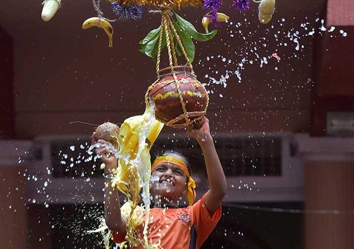 Celebrations Across India On Krishna Janmashtami: Pics