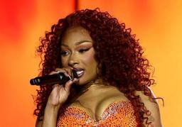 Megan-Thee-Stallion performing in a concert