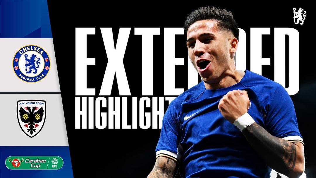 Chelsea 2-1 AFC Wimbledon | EXTENDED Highlights | Carabao Cup 2nd Round  2023/24 - YouTube
