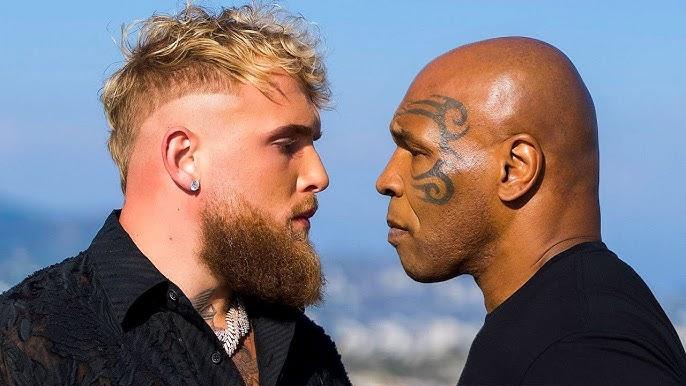 Jake Paul and Mike Tyson