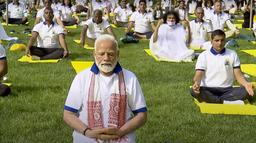 PM Modi-led Yoga session at UN creates Guinness World Record - The Hindu