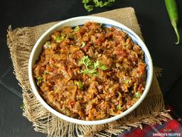 Baingan Bharta Recipe (Eggplant Bharta) - Swasthi's Recipes