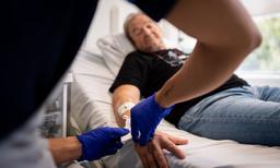 Vaccine injection in a patient