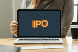 Laptop displaying IPO