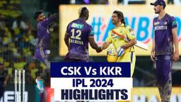 CSK vs KKR IPL 2024 Highlights