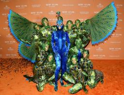Heidi Klum in the Majestic Peacock Costume