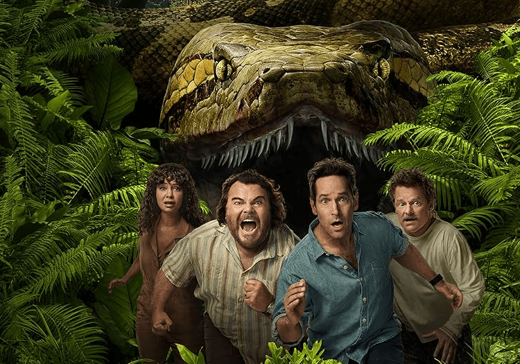 The poster for Anaconda starring Jack Black and Paul Rudd