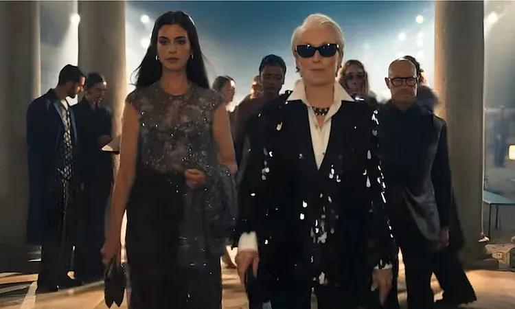 Anne and Meryl as Andy and Miranda