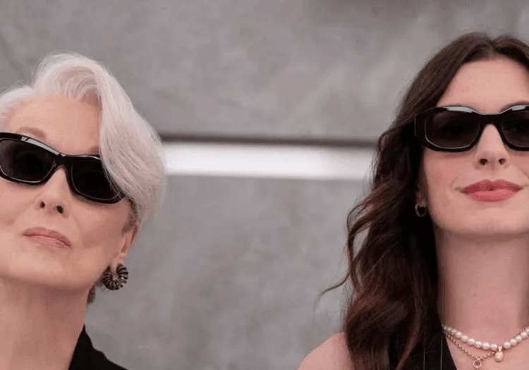 Anne Hathaway and Meryl Streep in The Devil Wears Prada 2
