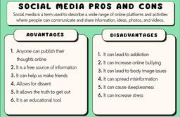 Social Media Pros and Cons