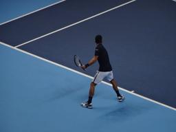 A player on Tennis Court