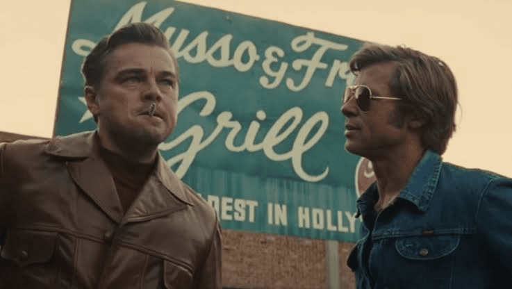 brad pitt and leonardo dicaprio in Once Upon a time in Hollywood