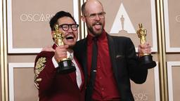 Everything Everywhere' co-director accepted his Oscar in thrifted tux