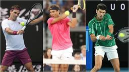 The Tennis Big 3: Nadal, Djokovic, Federer