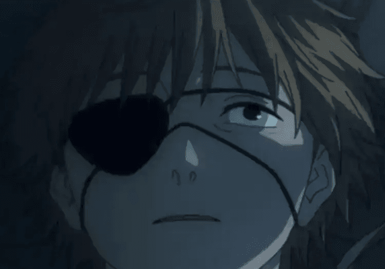 a man seen depressed with one eye (right) covered in black eyemask