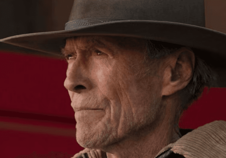 Clint Eastwood staring 