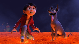 coco film - miguel and the dog