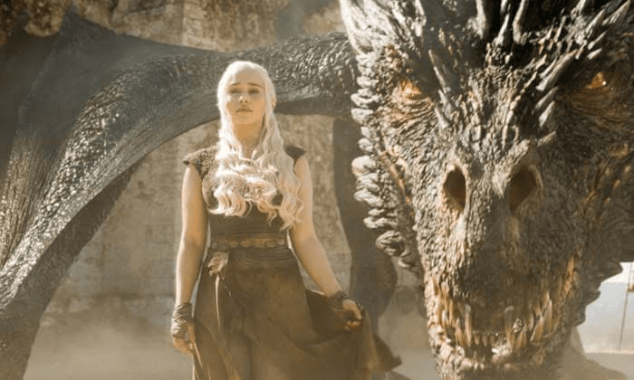 Daenerys Targaryen and Drogon
