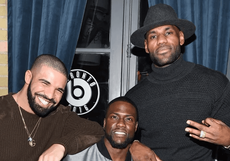 Drake with Kevin Hart 