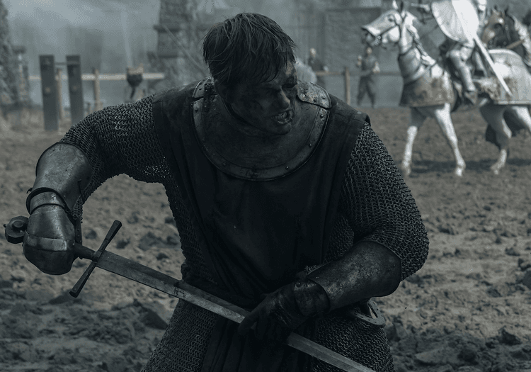 Dunk shoving a lance at Aerion in A Knight of the Seven Kingdoms