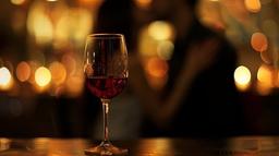Deep red wine