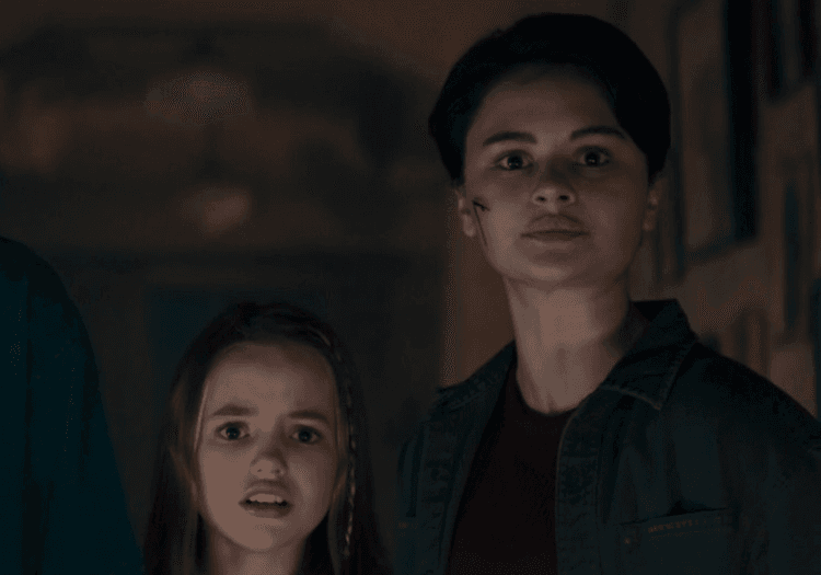Two people starring in shock