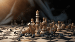 Chess Board Is Broken Up With A Piece On Top Background, 3d Illustration  Chess Piece King Winner Stands On Fallen Pieces, Hd Photography Photo, King  Background Image And Wallpaper for Free Download