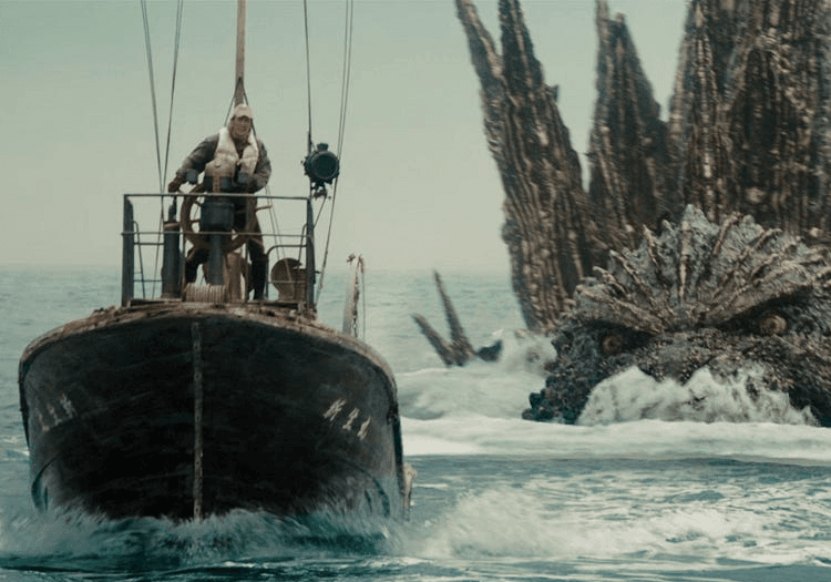 Godzilla Minus One boat scene