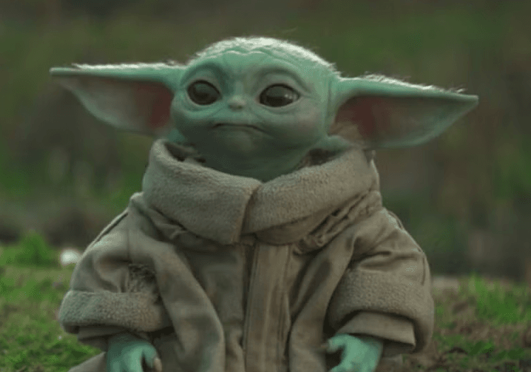 Grogu standing in The Mandalorian