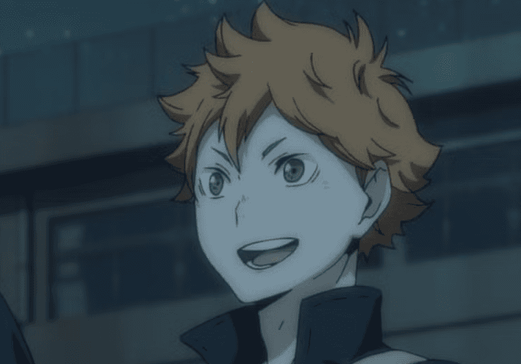 Hinata smiling