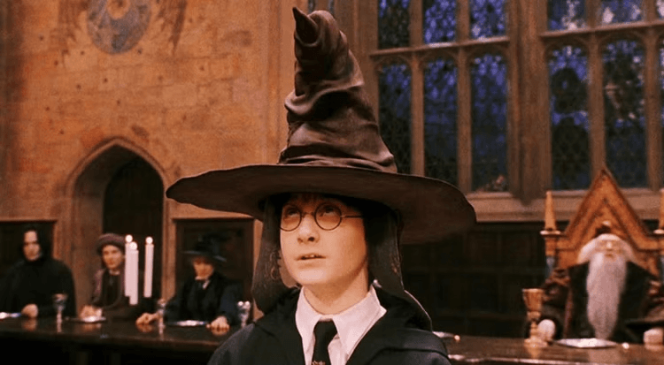 Harry Potter with the Sorting Hat