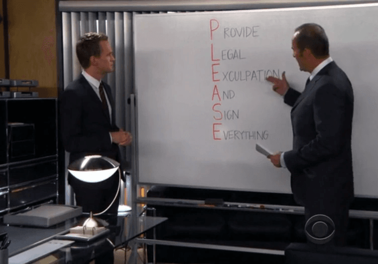 Barney Stinson in How I Met Your Mother