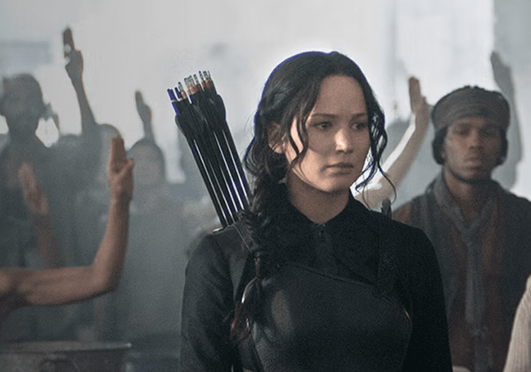 Katniss Everdeen in The Hunger Games: Mockinjay Part I