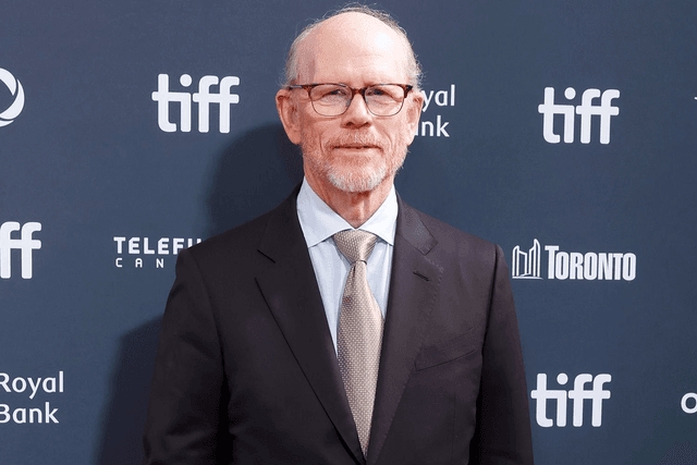Ron Howard looking dashing in front of a camera
