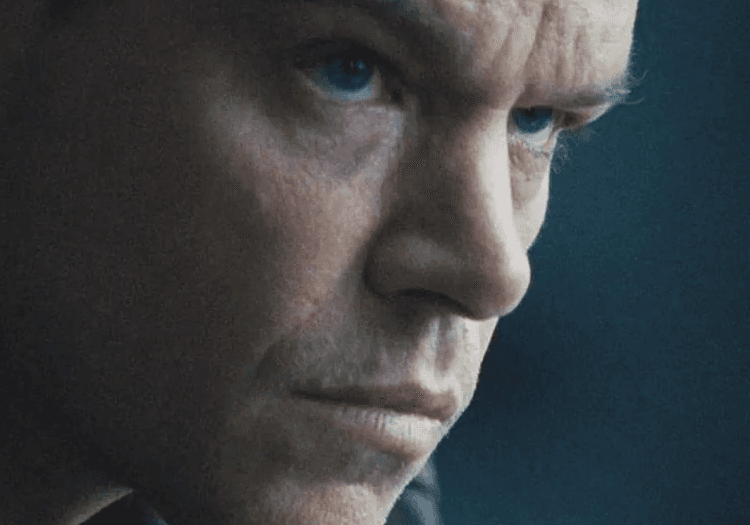 Matt Damon staring