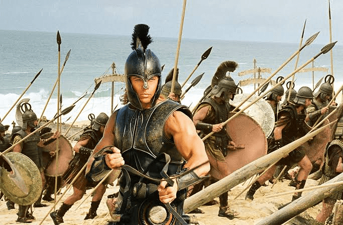 Achilles getting ready for the war