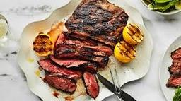 Charred and crisp on the outside