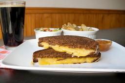 Cheese with dark bread