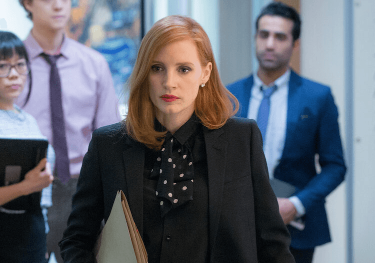 Jessica Chastain in Miss Sloane