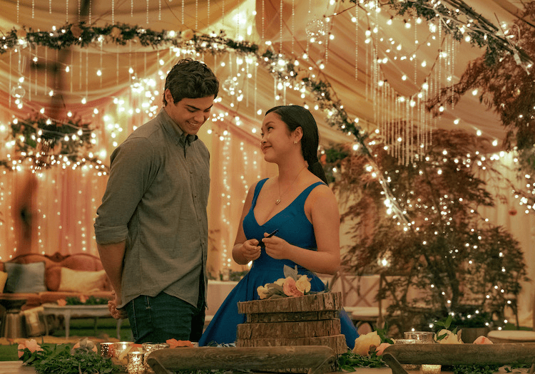 lara jean in blue dress